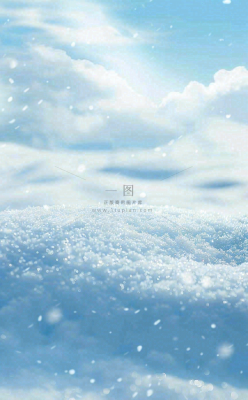 冬天寒冷白雪结冰大寒摄影图