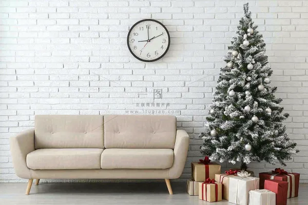 圣诞节室内装饰节日氛围摄影图 圣诞节室内装饰节日氛围摄影图