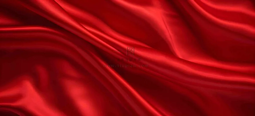 深红色丝绸纹理背景