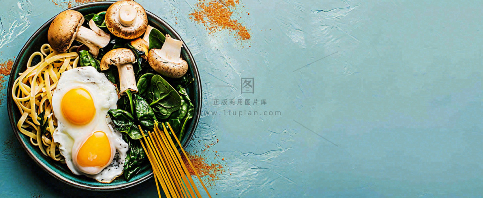 美食方便面鸡蛋意面西餐简餐摄影图 美食方便面鸡蛋意面西餐简餐摄影图