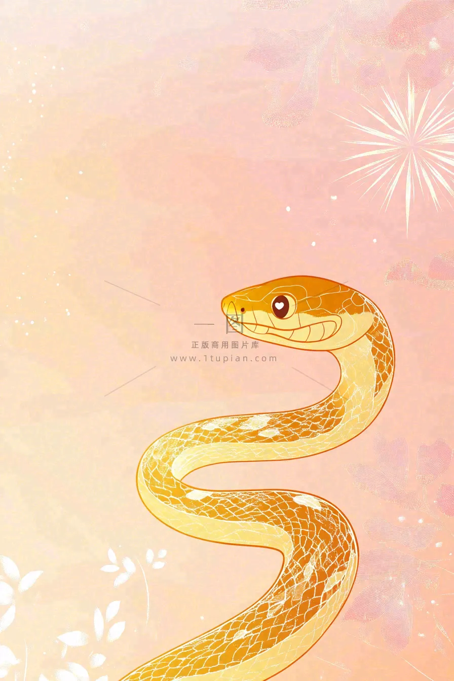 蛇年春节新年背景