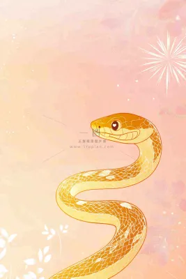 蛇年春节新年背景