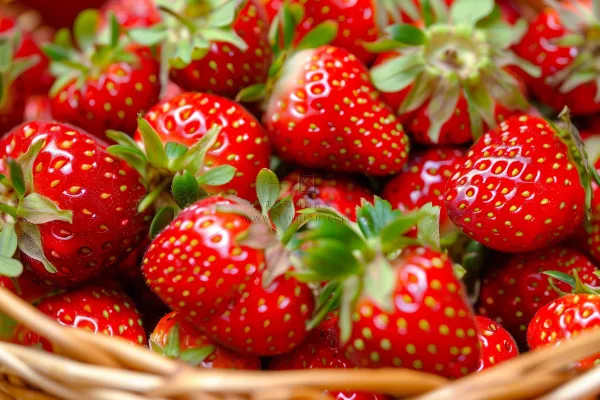 草莓水果摄影图