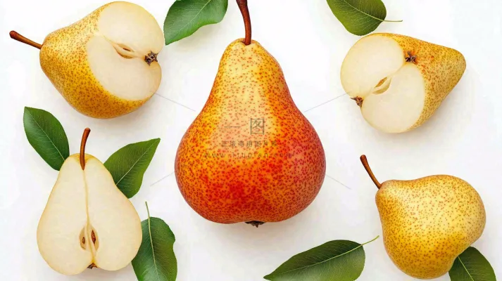 新鲜水果梨子摄影图