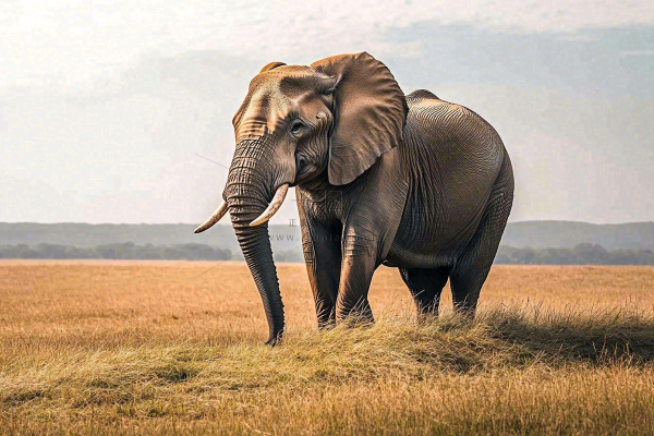 非洲大草原大象动物摄影图