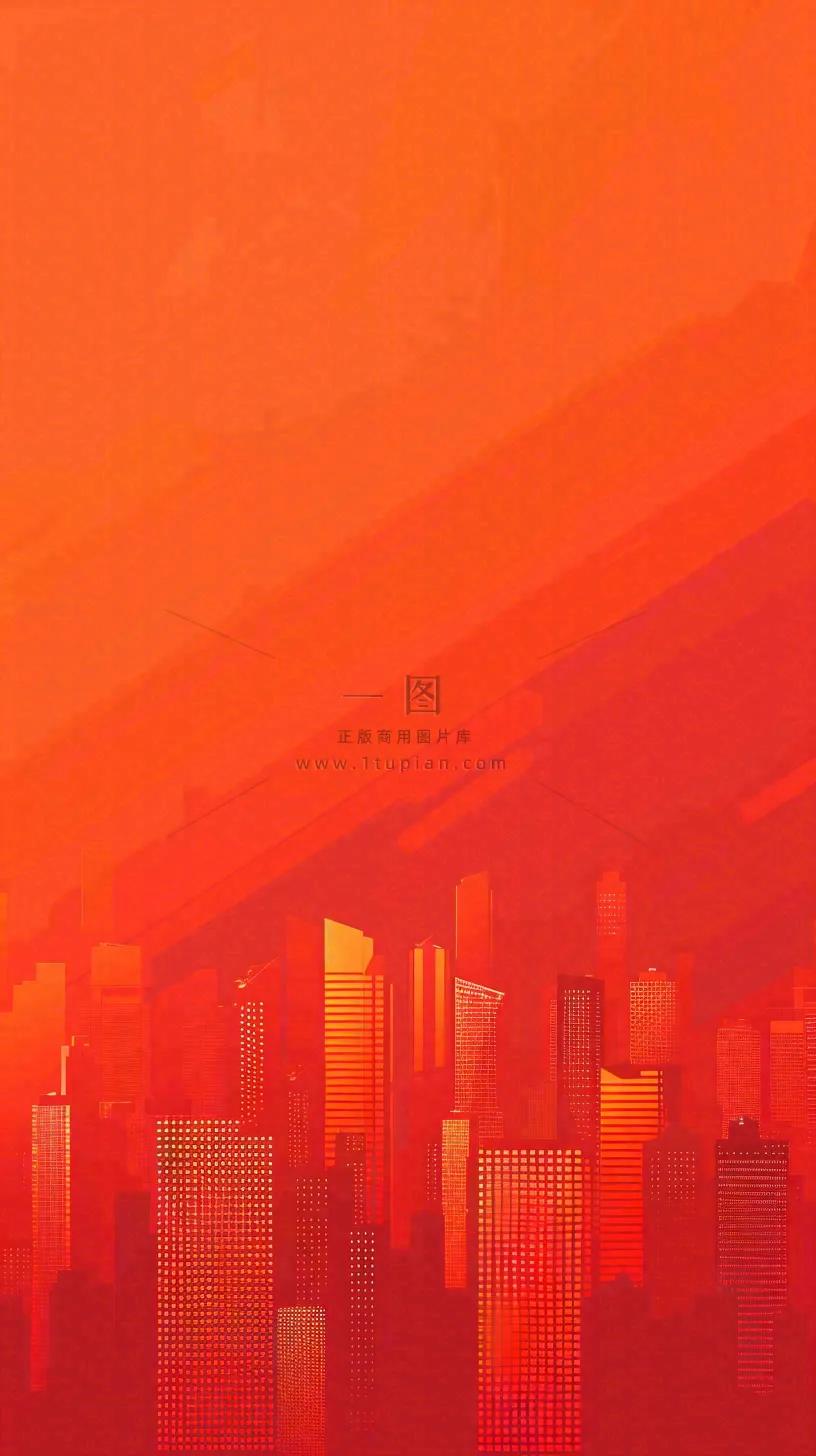 地产楼盘城市剪影背景