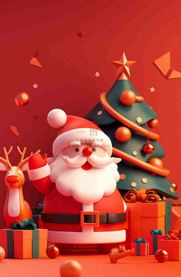 圣诞节卡通插画背景 圣诞节卡通插画背景