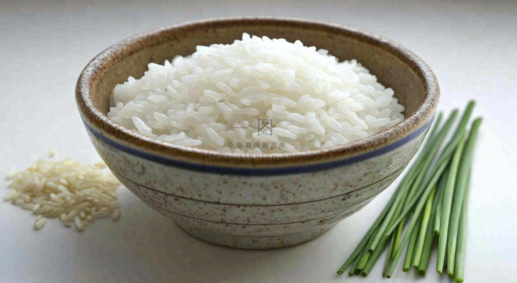 白米饭主食粮食食物摄影图
