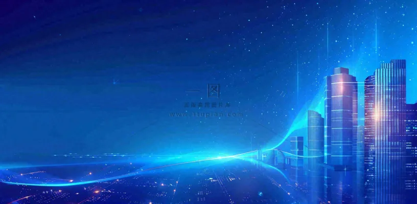 地产楼盘城市剪影背景