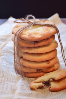 曲奇饼饼干酥脆下午茶美味零食美食摄影图