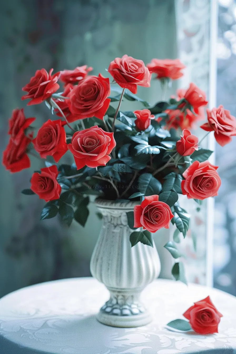 玫瑰花鲜花花朵摄影图