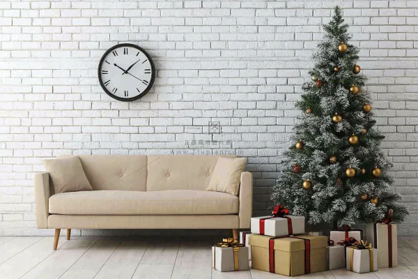 圣诞节室内装饰节日氛围摄影图 圣诞节室内装饰节日氛围摄影图