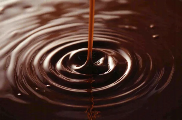 融化的黑巧巧克力美食摄影图 融化的黑巧巧克力美食摄影图
