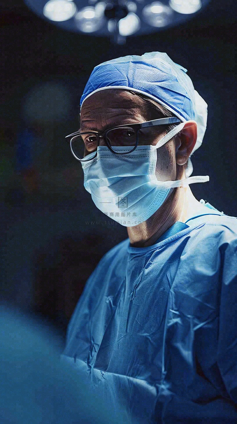手术室的医生防护服卫生医疗医务人员劳动节摄影图