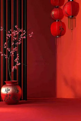 年货节促销电商背景