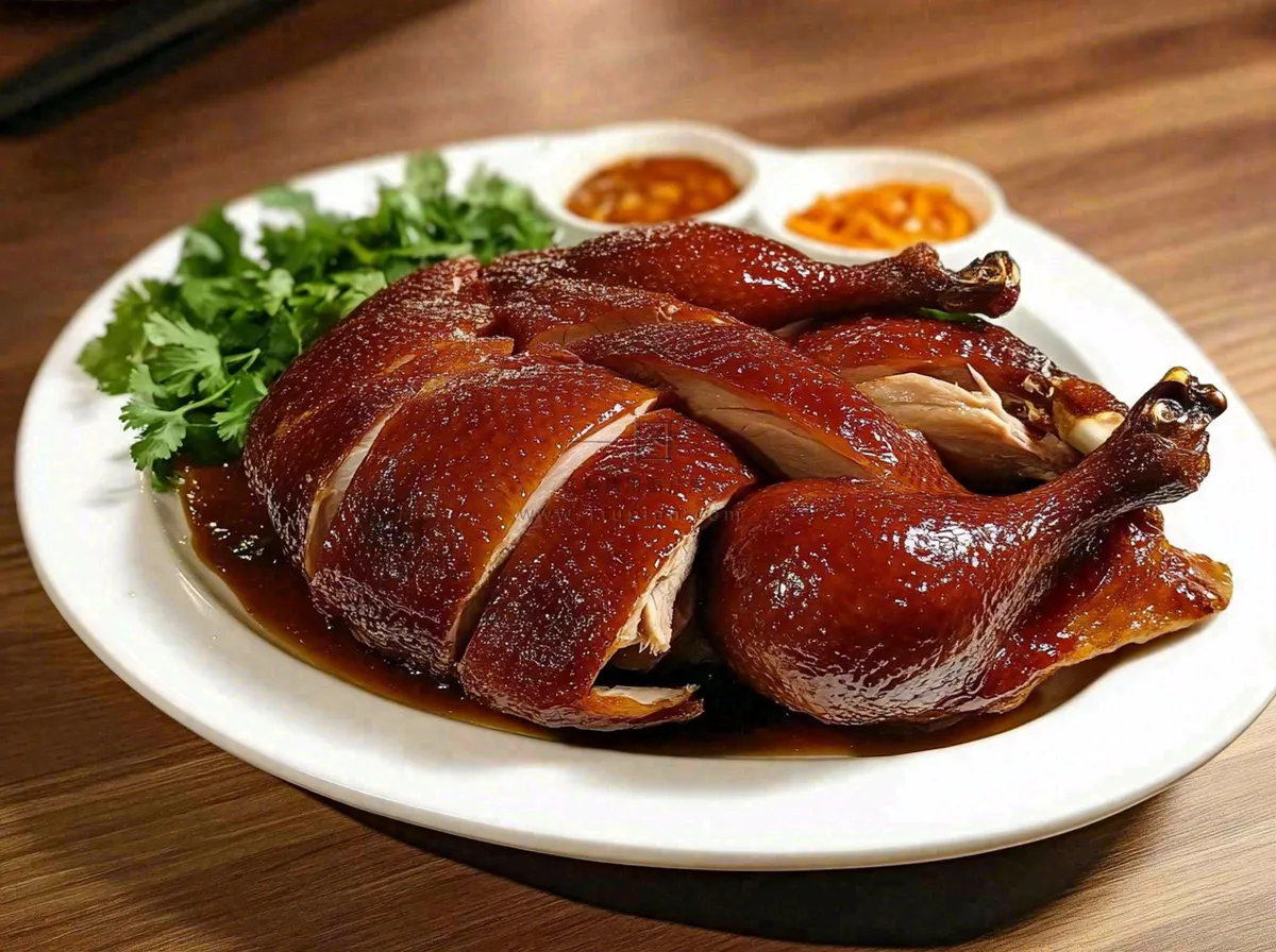 美味烧鸭广式美食摄影图