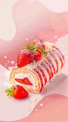 面包蛋糕甜点美食摄影图