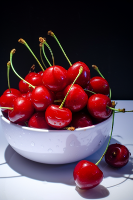 新鲜樱桃车厘子水果摄影图