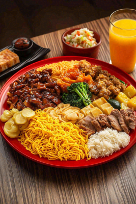 麻辣烫麻辣拌小吃美食摄影图