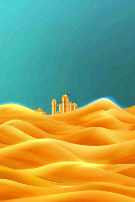 地产楼盘城市剪影背景