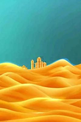 地产楼盘城市剪影背景