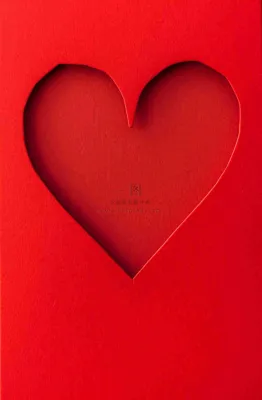 红色立体爱心镂空插画母亲节七夕背景 红色立体爱心镂空插画母亲节七夕背景