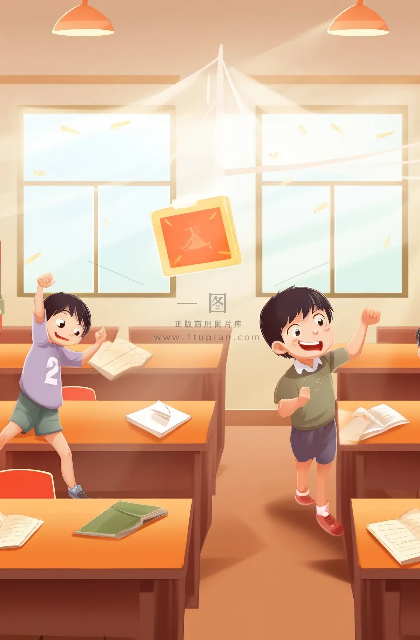 课室清新学习儿童背景
