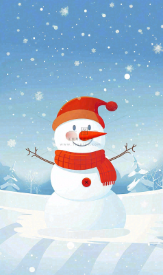 冬天白雪覆盖寒冷唯美雪景大寒插画背景 冬天白雪覆盖寒冷唯美雪景大寒插画背景