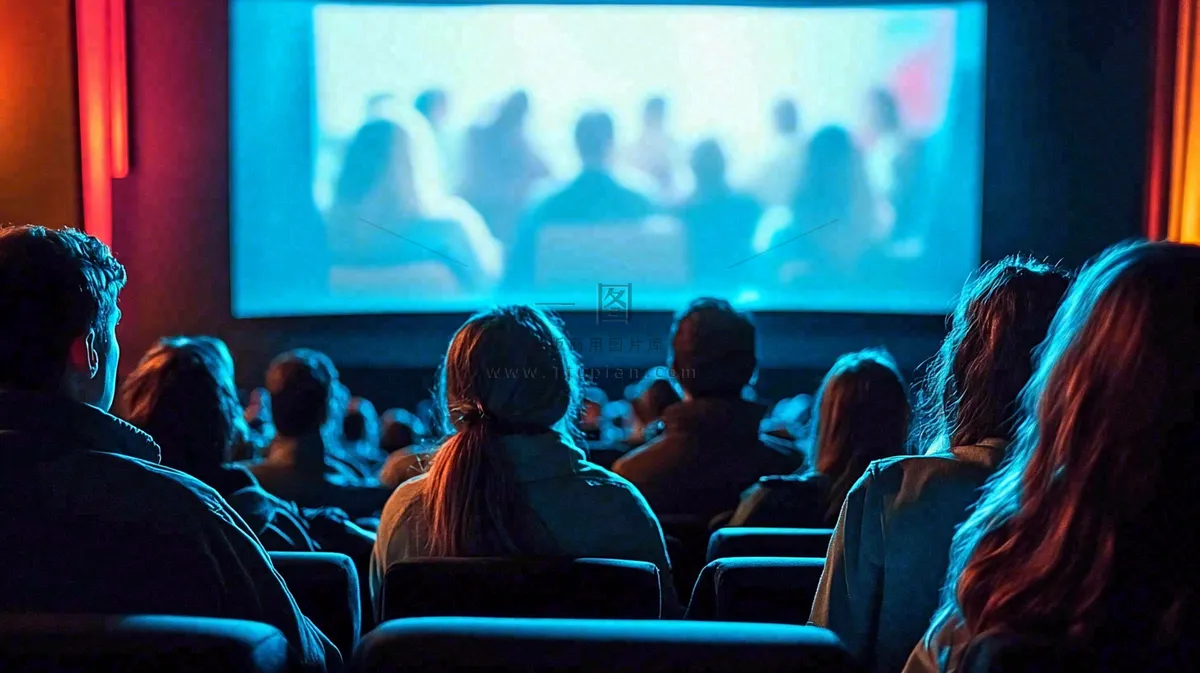 电影院观影的人观众摄影图 