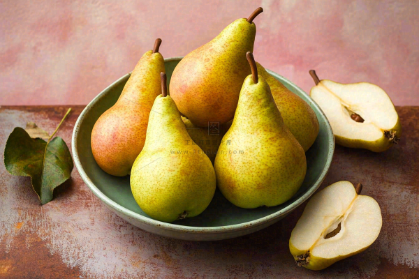 新鲜水果梨子摄影图