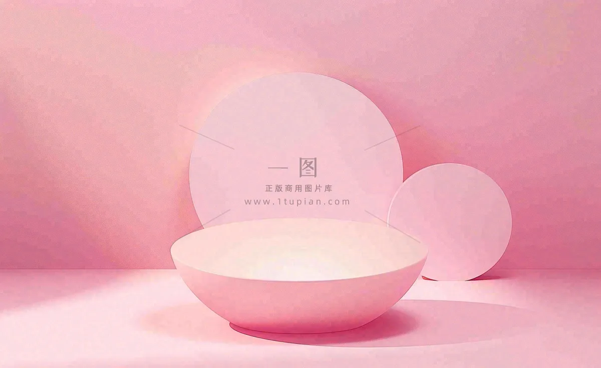 美妆护肤3d展台清新背景