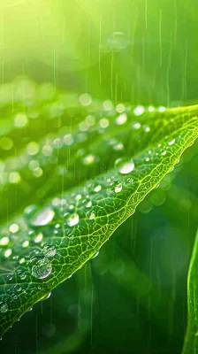 春天梅雨时节绿叶谷雨寒露摄影图 春天梅雨时节绿叶谷雨寒露摄影图