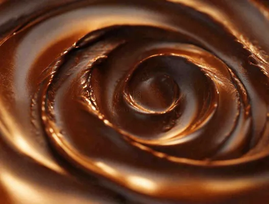 融化的黑巧巧克力美食摄影图 融化的黑巧巧克力美食摄影图