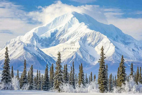 高原高山雪山风光风景摄影图
