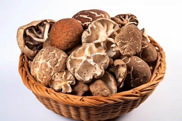 香菇蘑菇干货实物菌类摄影图