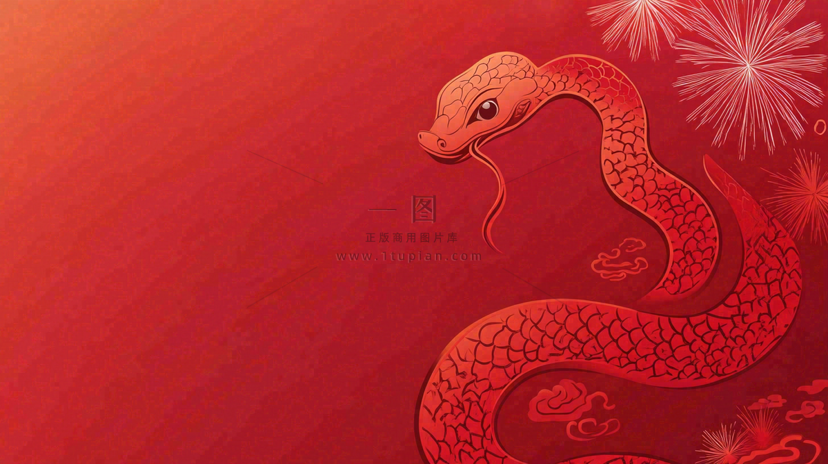 蛇年春节新年背景