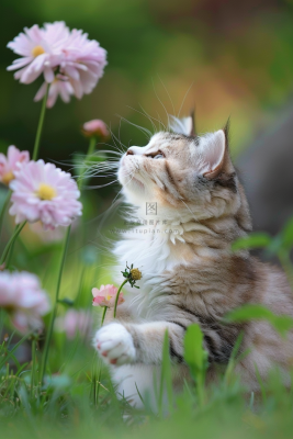 猫咪宠物猫可爱动物摄影图
