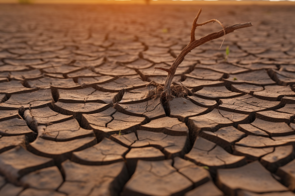 缺水干裂的土地地面干枯摄影图