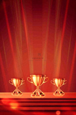销量冠军销售红色大气奖杯背景 销量冠军销售红色大气奖杯背景