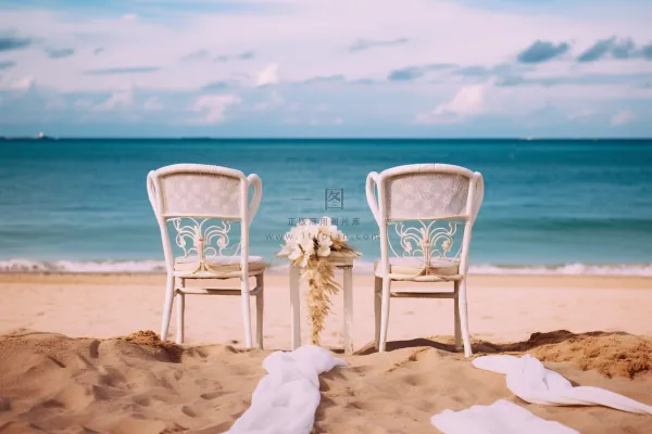 海边婚礼摄影图