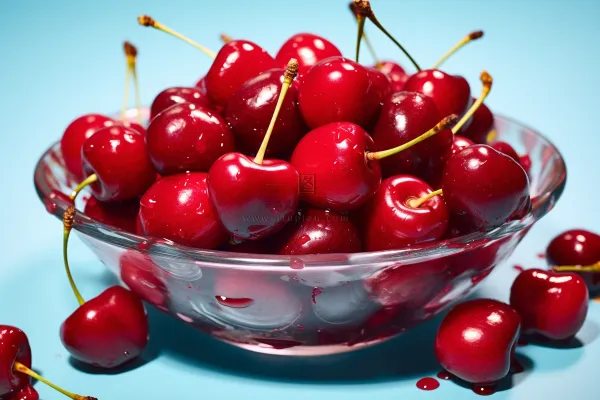 红樱桃车厘子水果新鲜摄影图