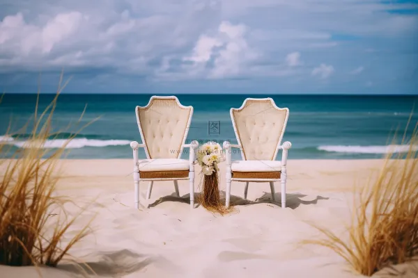 海边婚礼摄影图