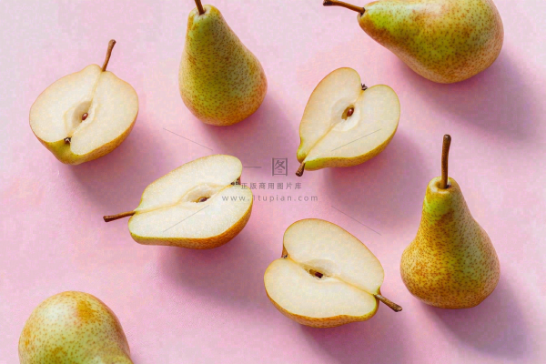 新鲜水果梨子摄影图